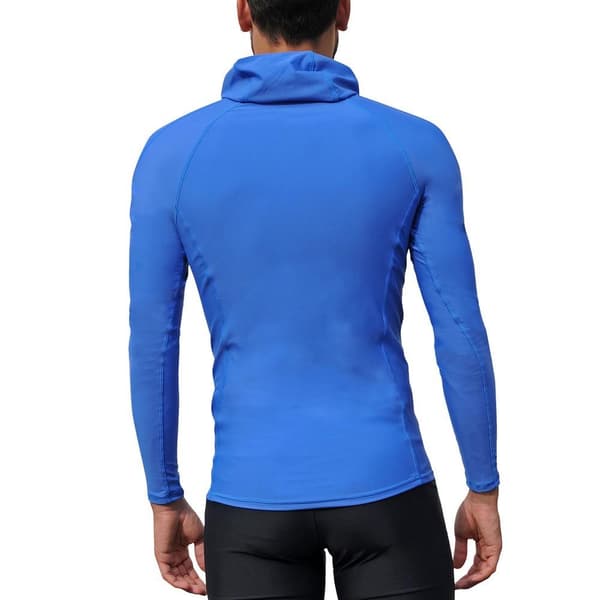 Iq-uv Langærmet T-shirt Med Hætte Uv 300 Blå 3XL