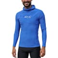 Miniatyrbillede 1 af 4: Iq-uv Langærmet T-shirt Med Hætte Uv 300 Blå 3XL