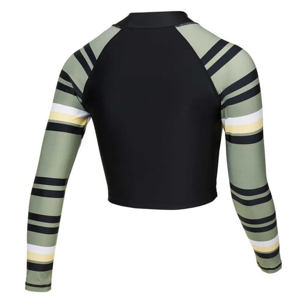 Mystic Langærmet Rashguard Jayde Crop Vest Grøn,Sort XS