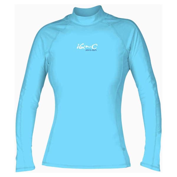 Iq-uv Langærmet T-shirt Kvinde Uv 300 Slim Fit Blå,Grøn XL