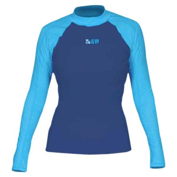 Iq-uv Langærmet T-shirt Kvinde Uv 300 Slim Fit Blå 2XL