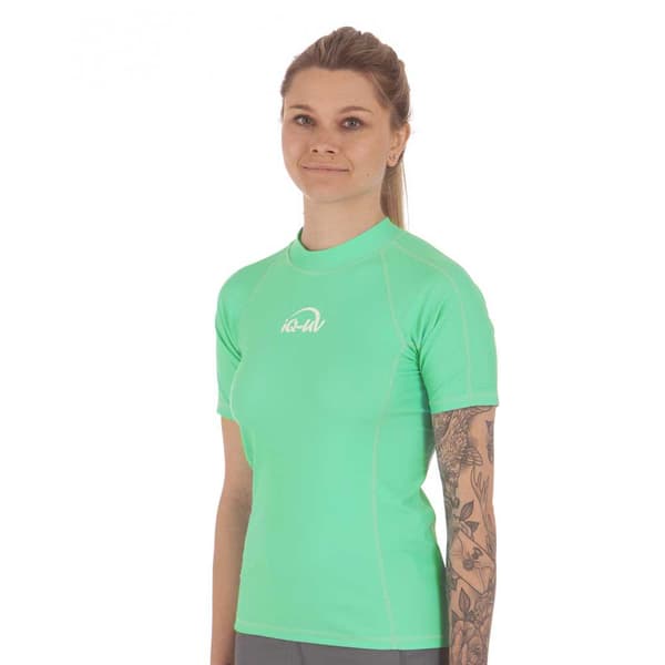 Iq-uv Skjorte Slim Fit Kvinde Uv Aqua Grøn 2XL