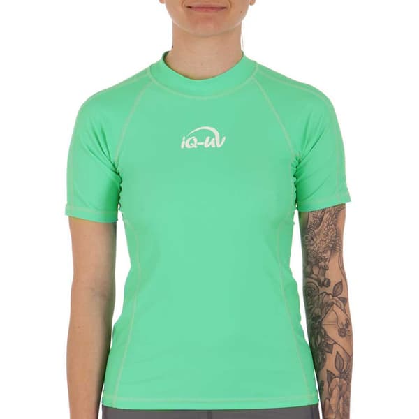 Iq-uv Skjorte Slim Fit Kvinde Uv Aqua Grøn 2XL