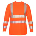 Miniatyrbillede 4 af 5: Iq-uv Uv High Visible Skjorte Lange ærmer Kl.3 Man Orange 4XL