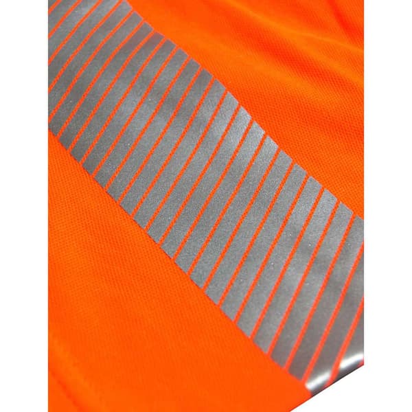 Iq-uv Uv High Visible Skjorte Lange ærmer Kl.3 Man Orange 4XL
