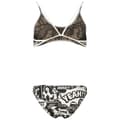 Miniatyrbillede 2 af 2: Turbo Tynd Bikini Med Rem Yeah Comic Hvid,Sort S Kvinde