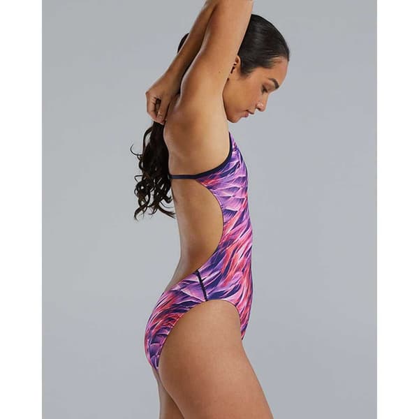 Tyr Badedragt Durafast Elite Cutoutfit Falcon Rosa 28 Kvinde