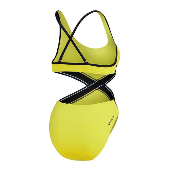 Speedo Uimapuku Convertible Cut Out Keltainen 2XS Nainen