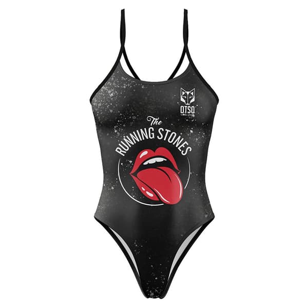 Otso Badedragt Running Stones Sort L Kvinde