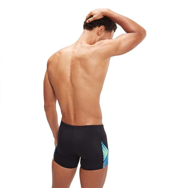 Speedo Bokser Allover Digi V-cut Sort UK 38 Mand