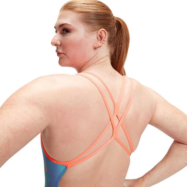 Speedo Badedragt Allover Digital Starback Flerfarvet 32 Kvinde
