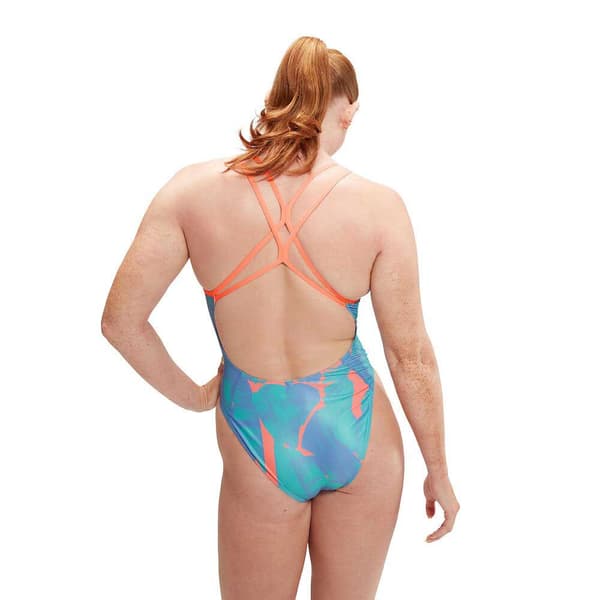 Speedo Badedragt Allover Digital Starback Flerfarvet 32 Kvinde