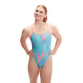 Miniatyrbillede 1 af 6: Speedo Badedragt Allover Digital Starback Flerfarvet 32 Kvinde