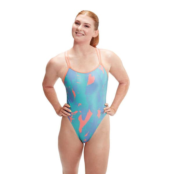 Speedo Badedragt Allover Digital Starback Flerfarvet 32 Kvinde