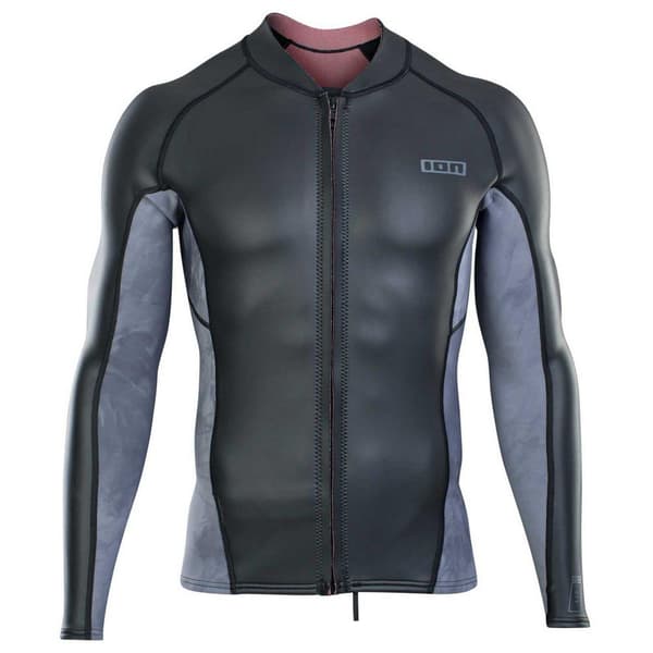 Ion Langærmet T-shirt Neo Zip Top 2/1 Mm Skin Sort,Grå XL