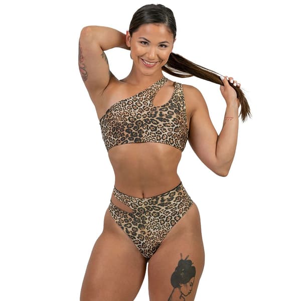 Nebbia Bikinitop Sao Goncalo Leopard 765 Brun M Kvinde