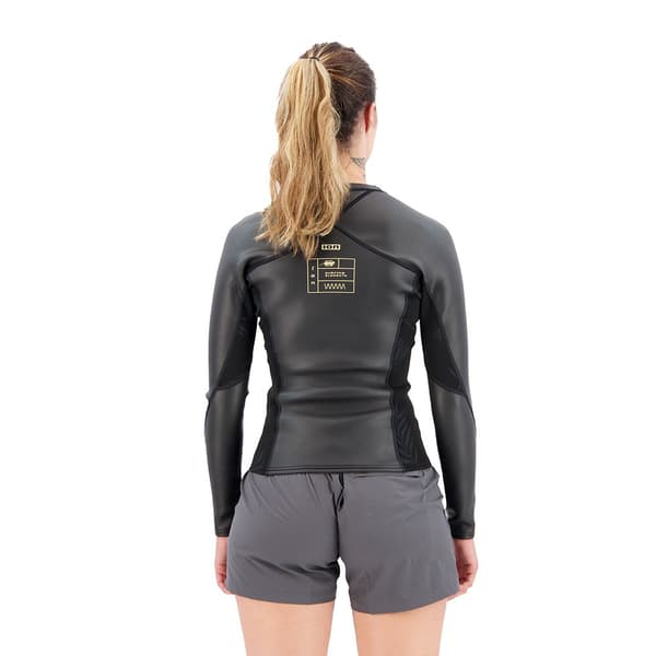 Ion Naisen Pitkähihainen T-paita Neo Zip Top 2/1 Mm Skin Musta XS