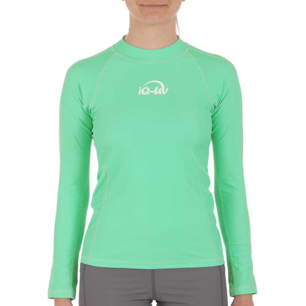 Iq-uv Skjorte Slim Fit Langærmet Kvinde Uv Aqua Grøn XS