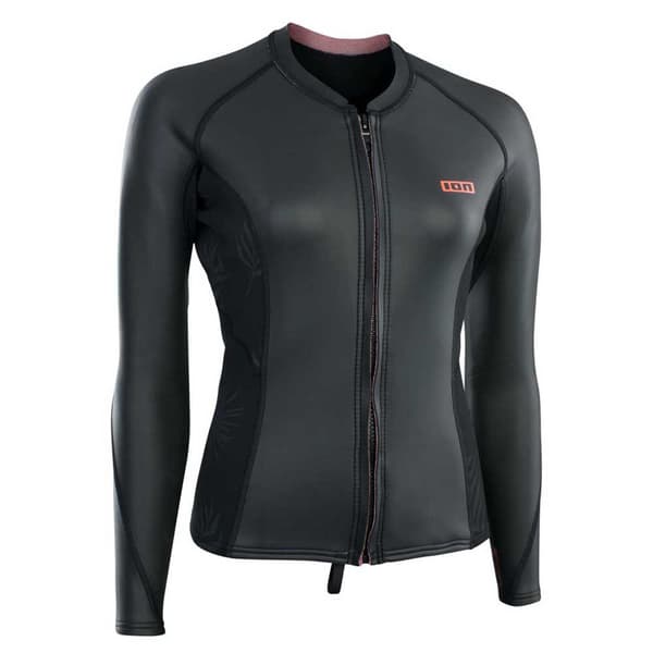 Ion Nainen Pitkähihainen. Koko Vetoketjullinen Rashguard Neo Top Skin 2 Mm Musta XS