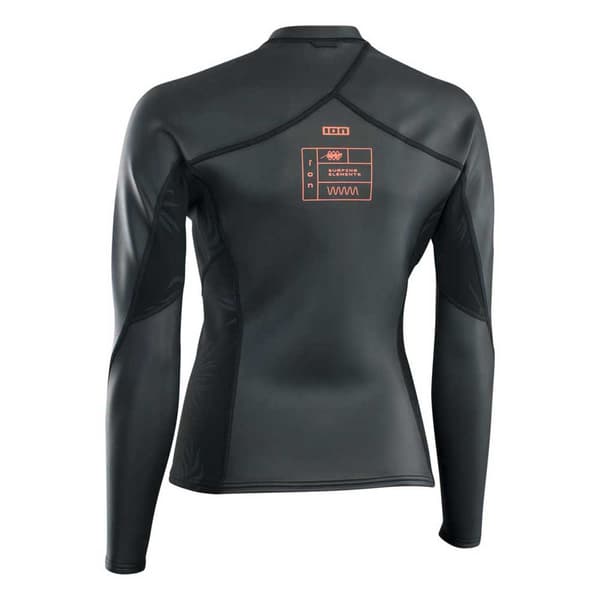 Ion Kvinde Langærmet Fuld Lynlås Rashguard Neo Top Skin 2 Mm Sort M