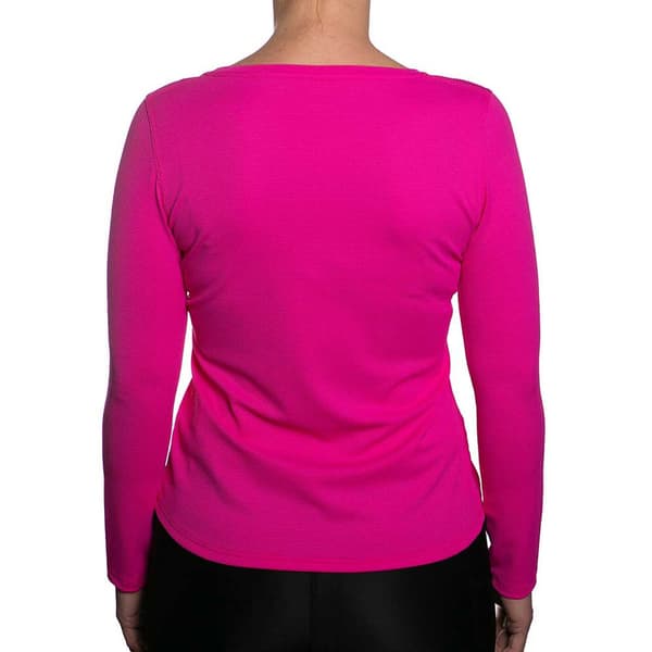 Iq-uv Langærmet O-hals T-shirt Uv Wave Rosa 2XL