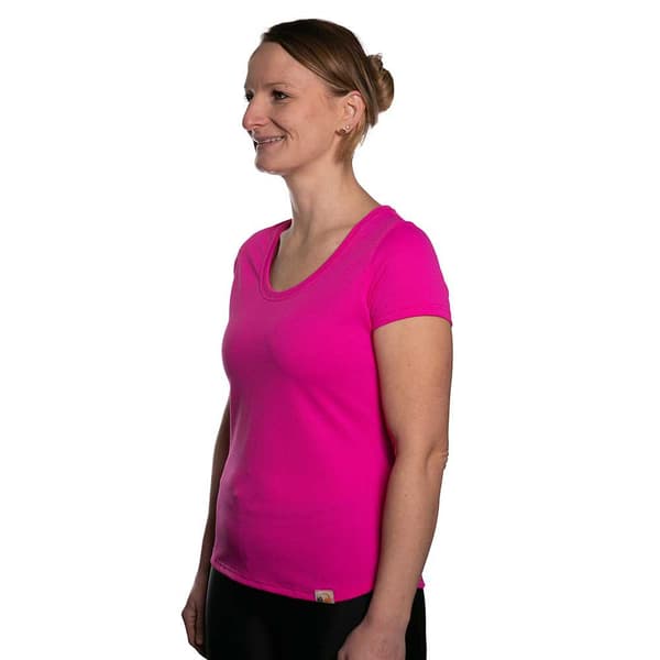 Iq-uv Kortærmet O-hals T-shirt Uv Wave Rosa 3XL