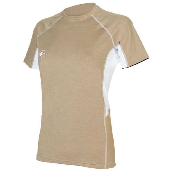 Aqualung Kortärmad Kvinna Rashguard Lf Beige XL