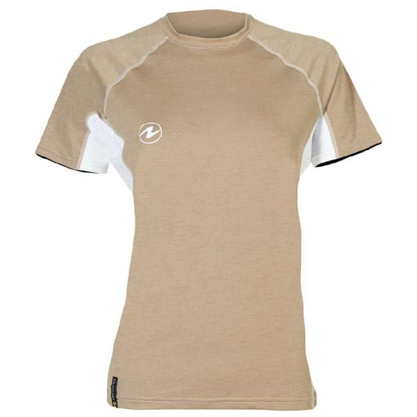 Aqualung Kortärmad Kvinna Rashguard Lf Beige XL