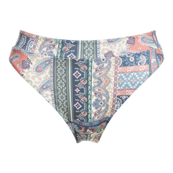 Quiksilver Bikini Bund Classic Hi Waist Band Aop Blå XS Kvinde