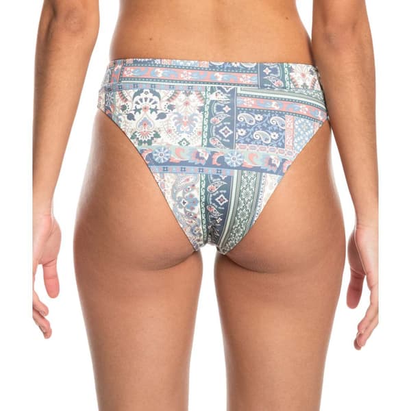 Quiksilver Bikini Bund Classic Hi Waist Band Aop Blå XS Kvinde