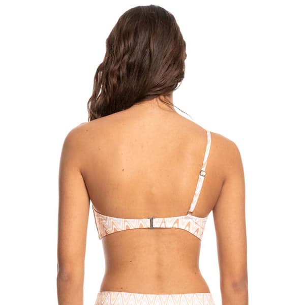 Quiksilver Bikinitop Classic One Shoulder Aop Hvid M Kvinde