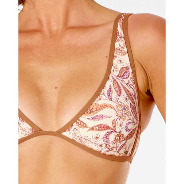 Rip Curl Bikini Toppi Lunar Tides Deep V Beige,Ruskea S Nainen
