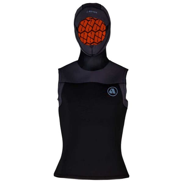 Apeks Huvväst Thermiq 4/3 Mm Svart 2XL