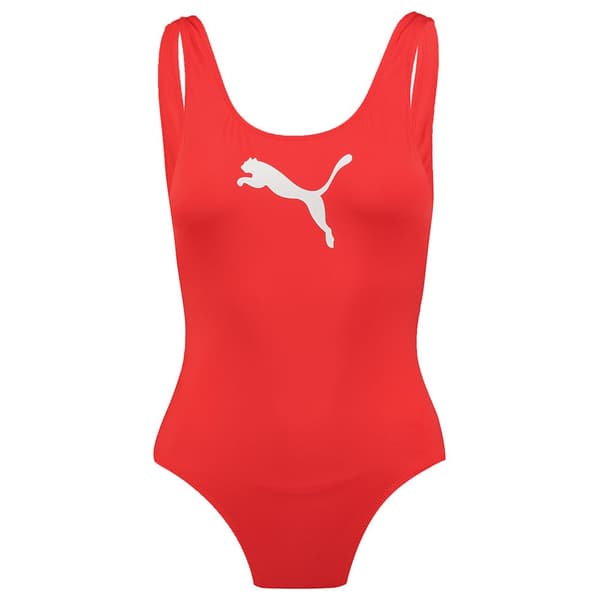Puma Baddräkt Röd XL Kvinna