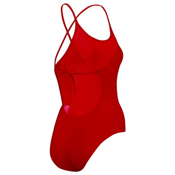 Puma Baddräkt V Neck Röd XS Kvinna
