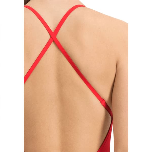 Puma Baddräkt V Neck Röd XS Kvinna