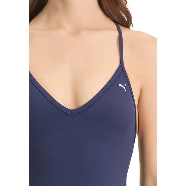 Puma Baddräkt V Neck Blå XS Kvinna