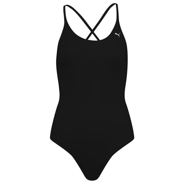 Puma Baddräkt V Neck Blå XS Kvinna