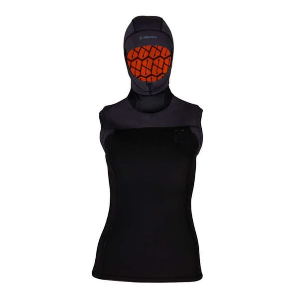 Apeks Thermiq Huvväst Mujer 4/3 Mm Svart 2XL