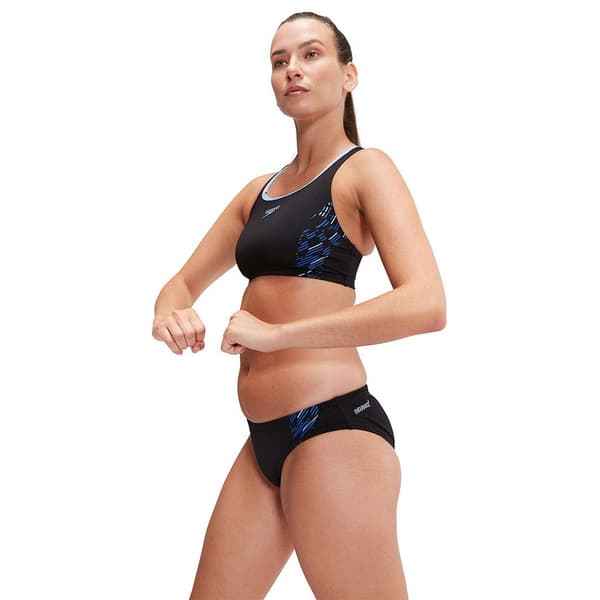 Speedo Bikini Placement Svart 36 Kvinna