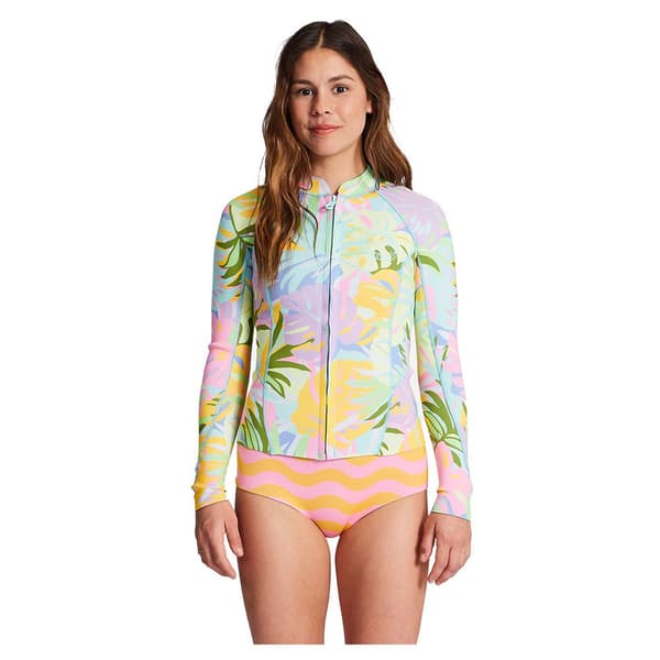 Billabong Langærmet Rashguard Med Fuld Lynlås Peeky 1 Mm  S