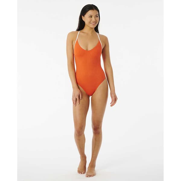 Rip Curl Badedragt Premium Surf X Back Orange 2XS Kvinde