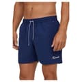 Miniatyrbillede 1 af 5: FaÇonnable Svømmeshorts Logo Solid Blå XL Mand