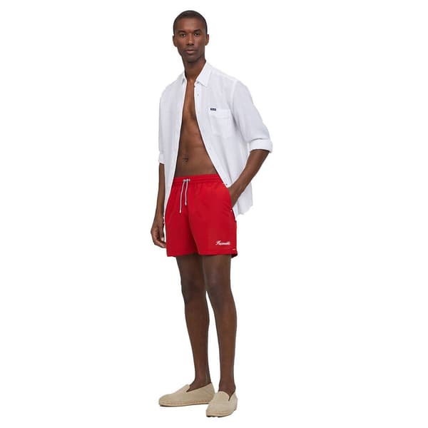 FaÇonnable Svømmeshorts Logo Solid Rød XL Mand