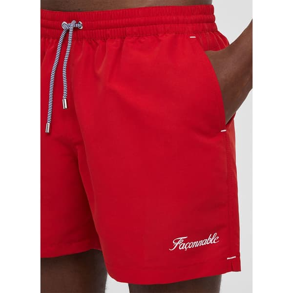 FaÇonnable Svømmeshorts Logo Solid Rød XL Mand
