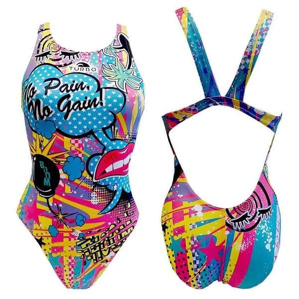Turbo Badedragt Crazy Comic Flerfarvet 6XL Kvinde