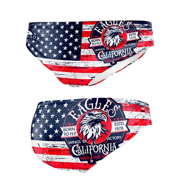 Turbo Svømning Kort Usa Wings Eagle  L Mand