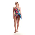 Miniatyrbillede 3 af 7: Speedo Badedragt Allover Digital Leaderback Flerfarvet 30 Kvinde