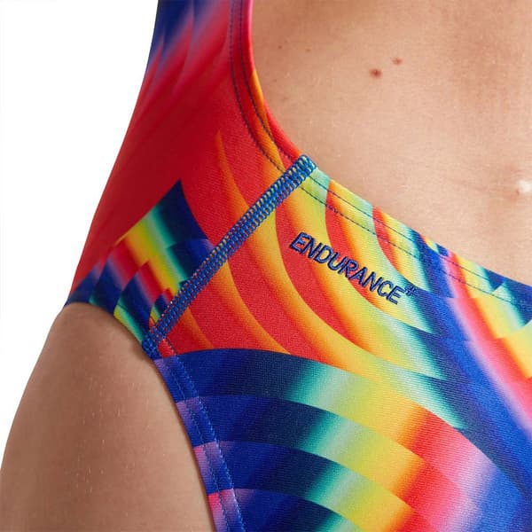 Speedo Badedragt Allover Digital Leaderback Flerfarvet 30 Kvinde