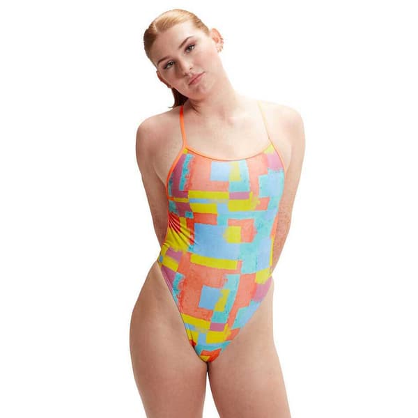 Speedo Uimapuku Allover Digital Vback  32 Nainen